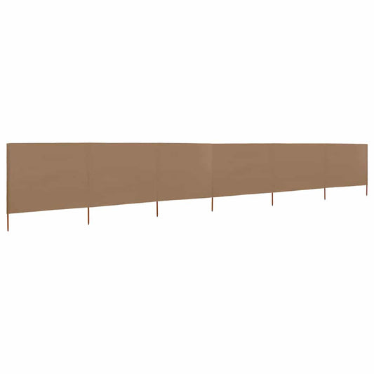 Wind Screen | Taupe | Non-woven fabric, Wooden poles | Large | Foldable
