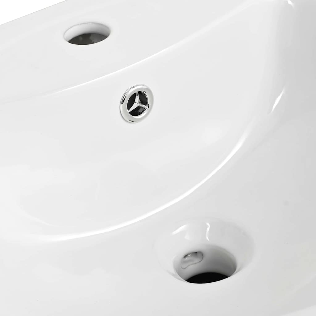 Basin White 52 x 45 x 49 cm Glazed Ceramic
