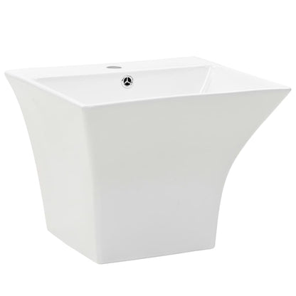 Wall-mounted Basin Ceramic White 500x450x410 mm