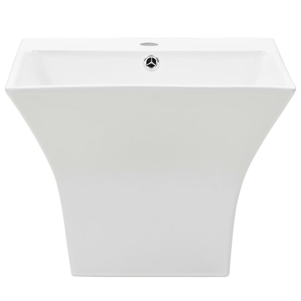 Wall-mounted Basin Ceramic White 500x450x410 mm