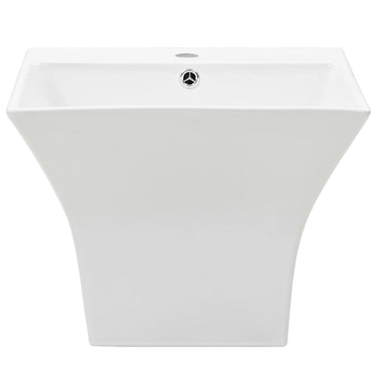 Wall-mounted Basin Ceramic White 500x450x410 mm