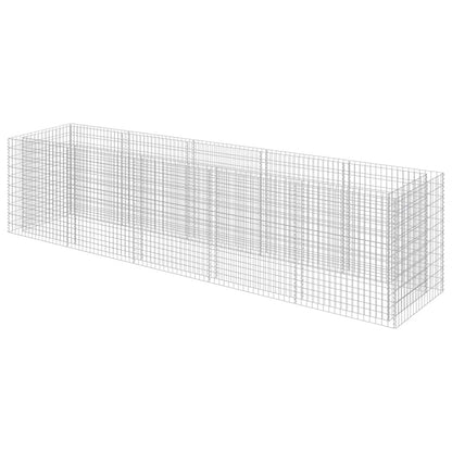 Gabion Raised Bed Silver Galvanized steel