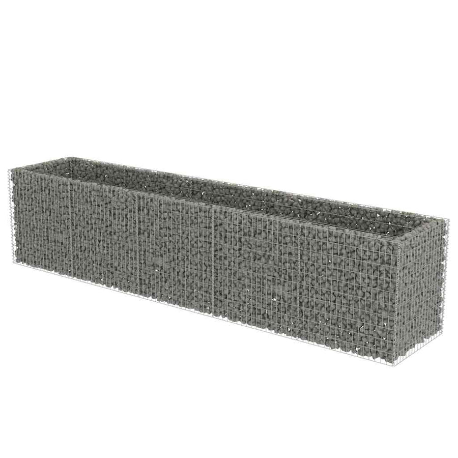 Gabion Raised Bed Galvanized Steel 177.2"x35.4"x39.4"
