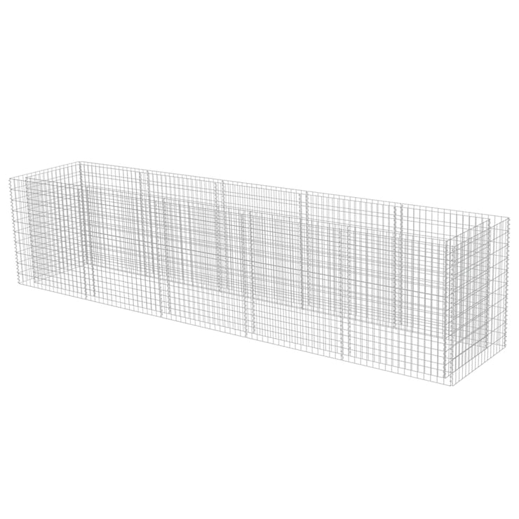 Gabion Raised Bed Galvanized Steel 177.2"x35.4"x39.4"