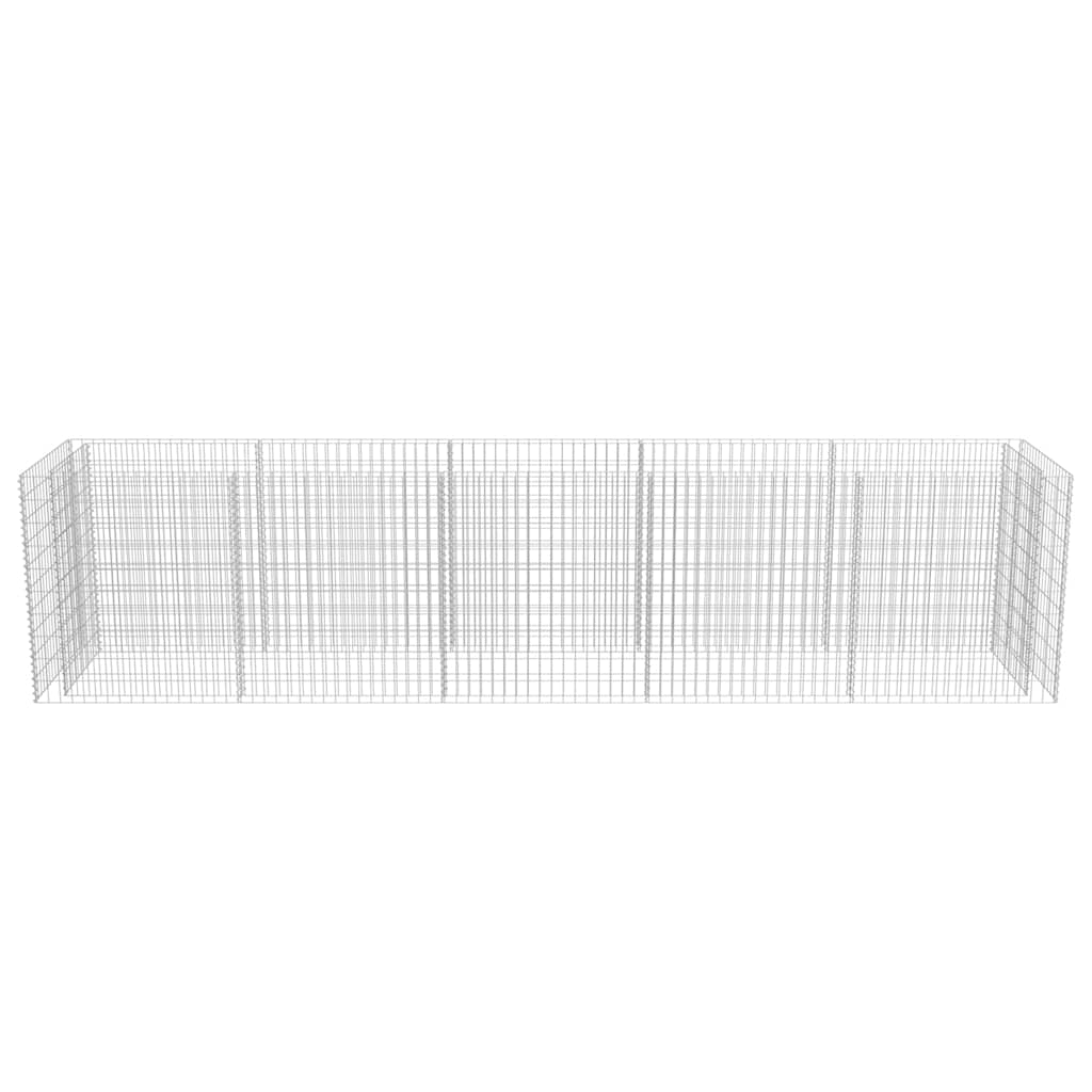 Gabion Raised Bed Silver Galvanized steel