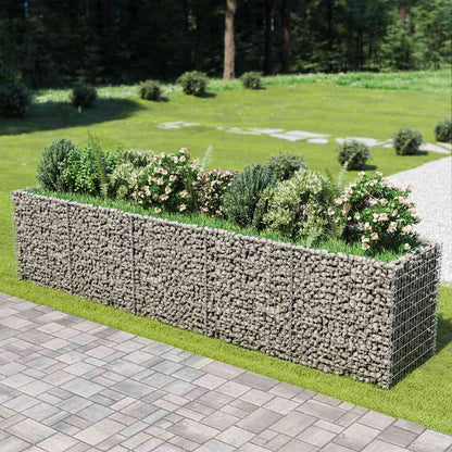 Gabion Raised Bed Silver Galvanized steel