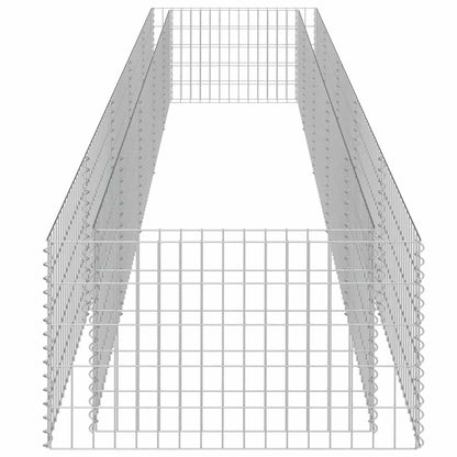 Gabion Raised Bed Silver Galvanized steel 177.2 x 35.4 x 19.7 in