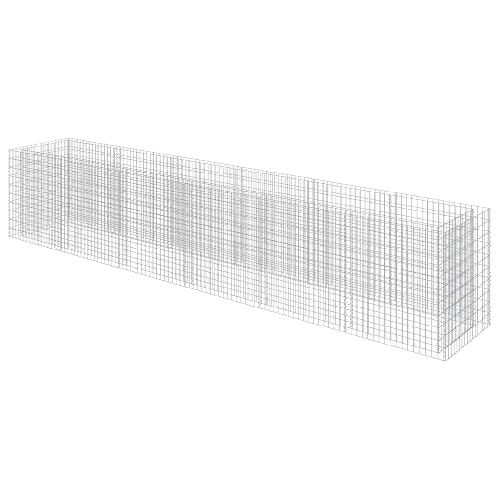 Gabion Raised Bed Galvanized Steel 212.6"x35.4"x39.4