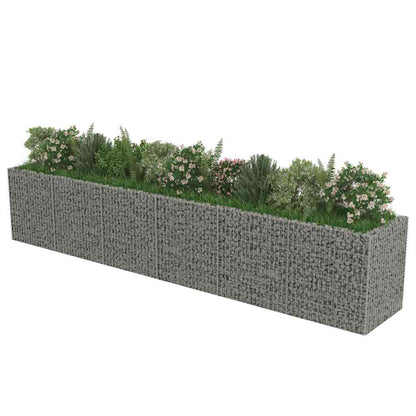 Gabion Raised Bed Galvanized Steel 212.6"x35.4"x39.4