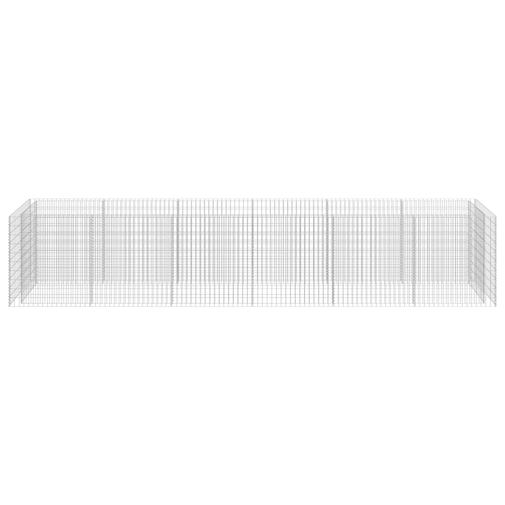 Gabion Raised Bed Galvanized Steel 212.6"x35.4"x39.4