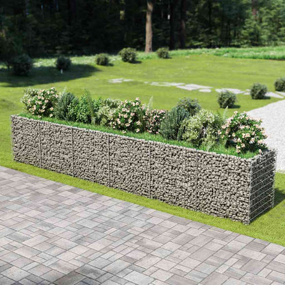 Gabion Raised Bed Galvanized Steel 212.6"x35.4"x39.4