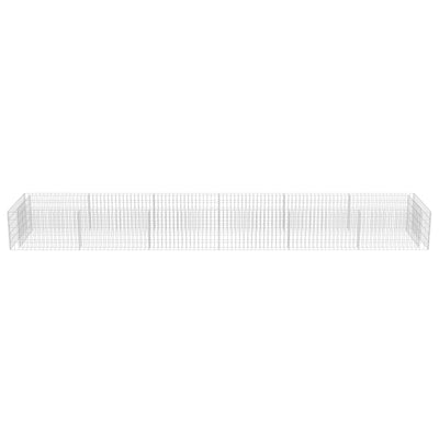 Gabion Raised Bed Galvanised Steel 540x90x50 cm
