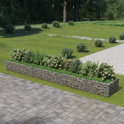 Gabion Raised Bed Galvanised Steel 540x90x50 cm