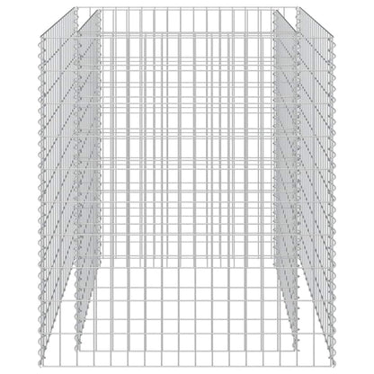 Gabion Raised Bed Galvanised Steel 90x90x100 cm