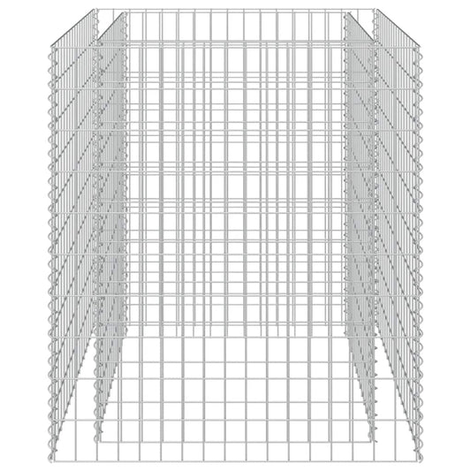 Gabion Raised Bed Galvanized Steel 35.4"x35.4"x39.4