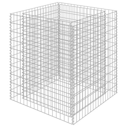 Gabion Raised Bed Galvanised Steel 90x90x100 cm
