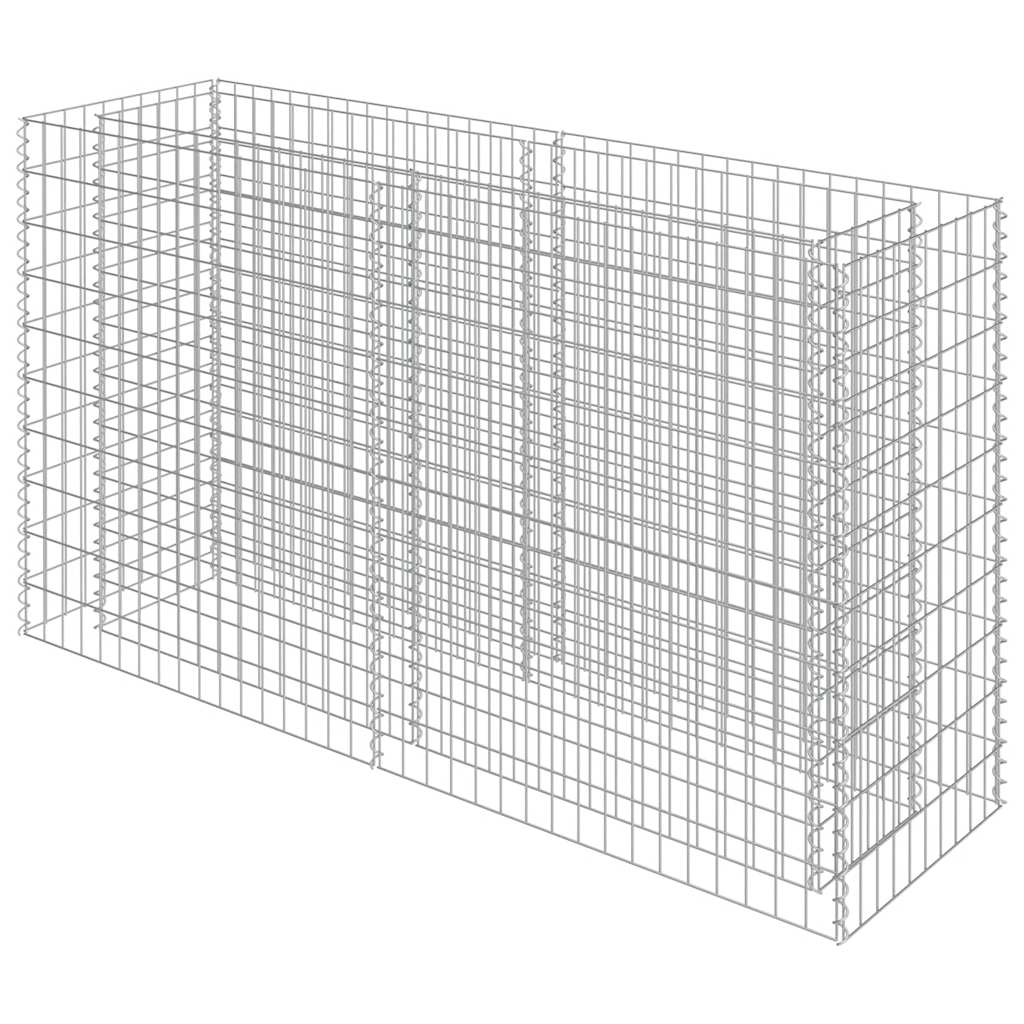 Gabion Raised Bed Galvanized Steel 70.9"x19.7"x39.4"