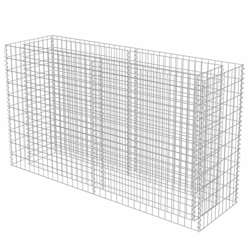 Gabion Raised Bed Galvanized Steel 70.9"x19.7"x39.4"