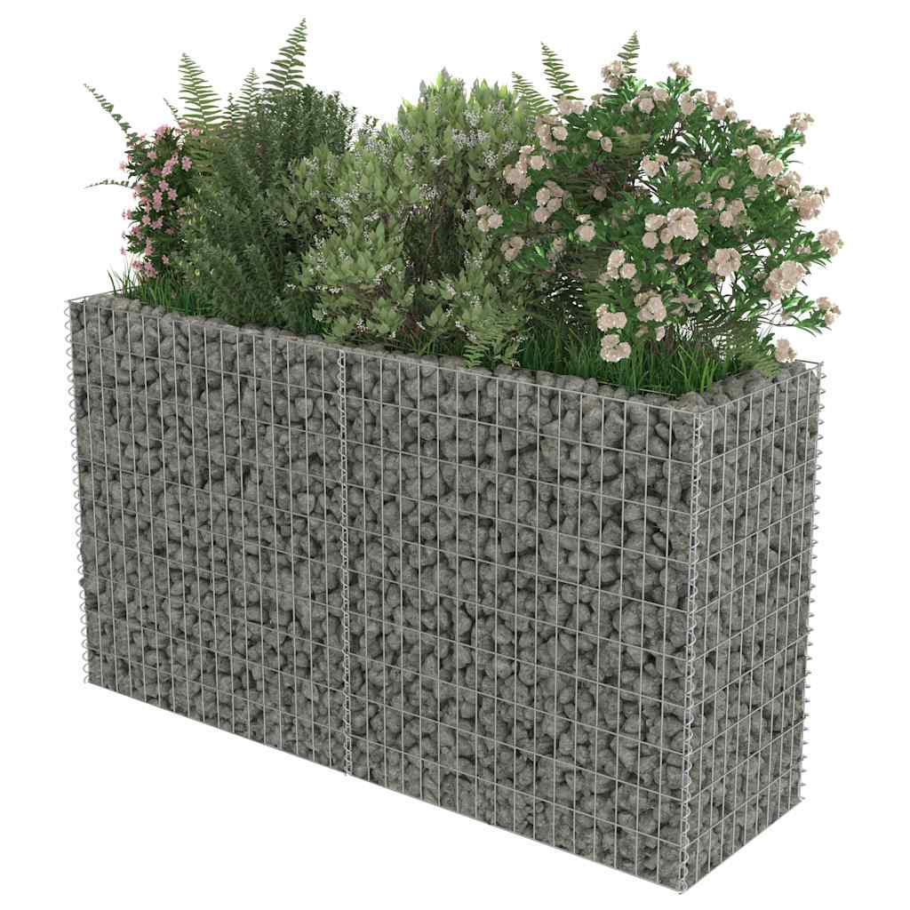 Gabion Raised Bed Galvanized Steel 70.9"x19.7"x39.4"