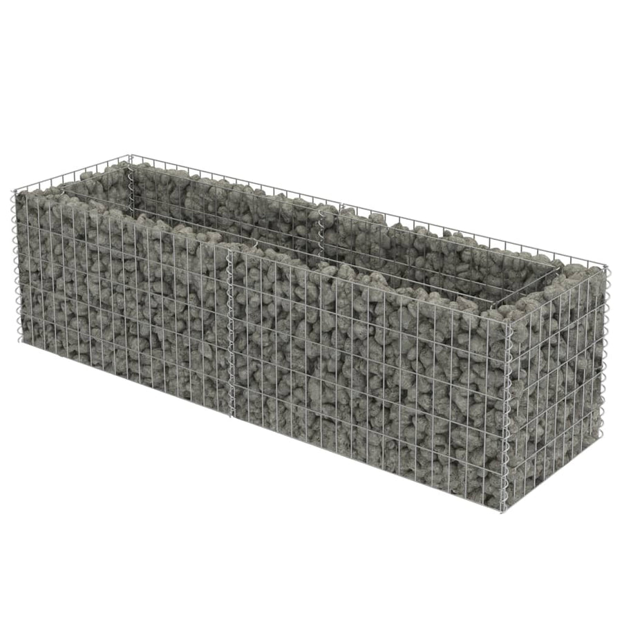 Gabion Raised Bed Galvanized Steel 70.9"x19.7"x19.7"