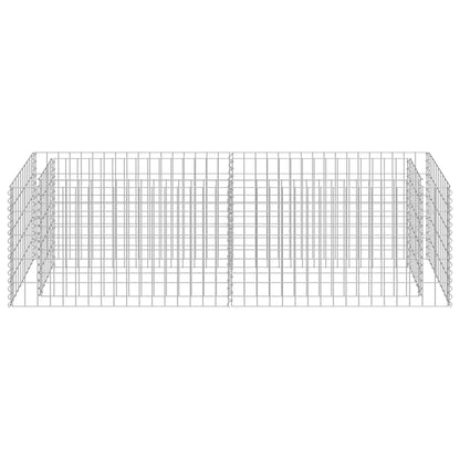 Gabion Raised Bed Silver Galvanized steel 70.9 x 19.7 x 19.7 in