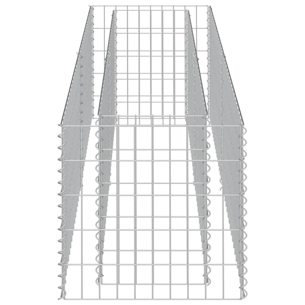 Gabion Raised Bed Silver Galvanized steel 70.9 x 19.7 x 19.7 in