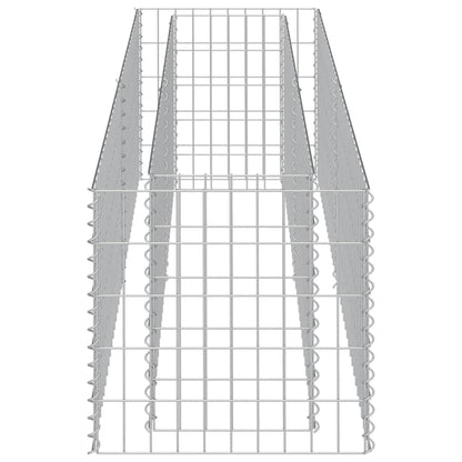 Gabion Raised Bed Silver Galvanized steel 70.9 x 19.7 x 19.7 in