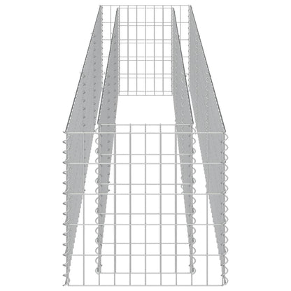 Gabion Raised Bed Silver Galvanized Steel Large Durable
