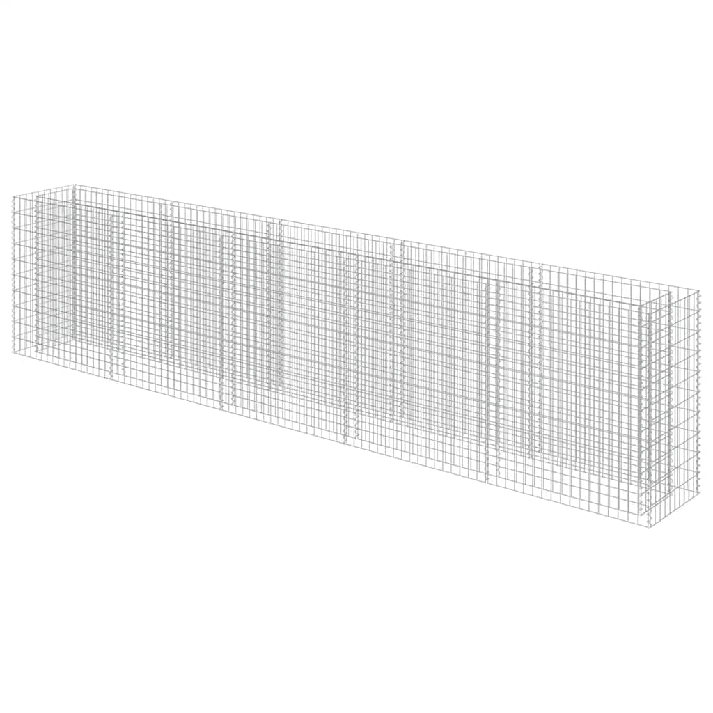 Gabion Raised Bed Galvanized Steel 177.2"x19.7"x39.4