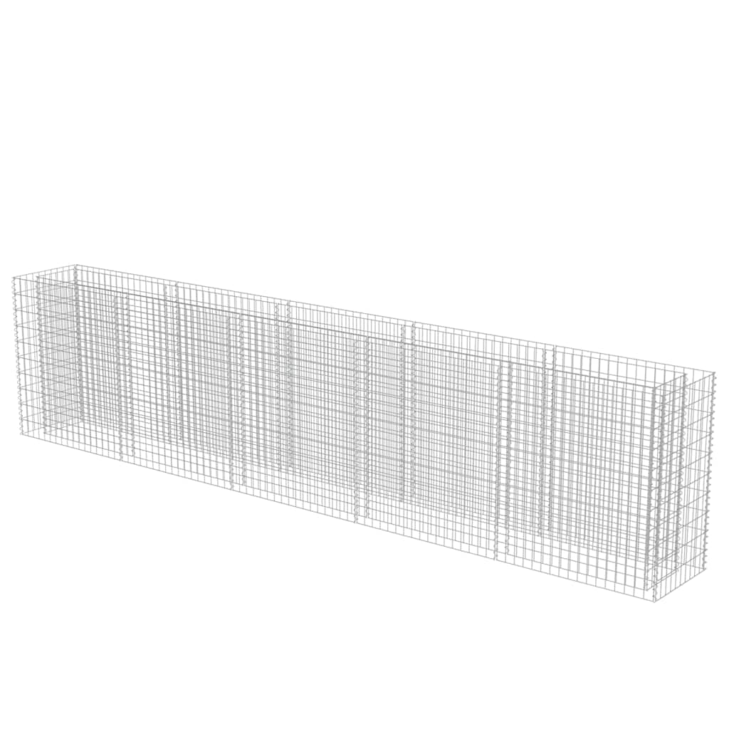 Gabion Raised Bed Galvanized Steel 177.2"x19.7"x39.4