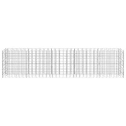 Gabion Raised Bed Galvanized Steel 177.2"x19.7"x39.4