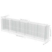 Gabion Raised Bed Galvanized Steel 177.2"x19.7"x39.4"