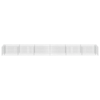 Gabion Raised Bed Silver Galvanized steel 21.3 x 19.7 x 19.7 in