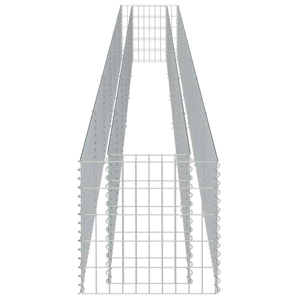 Gabion Raised Bed Silver Galvanized steel 21.3 x 19.7 x 19.7 in