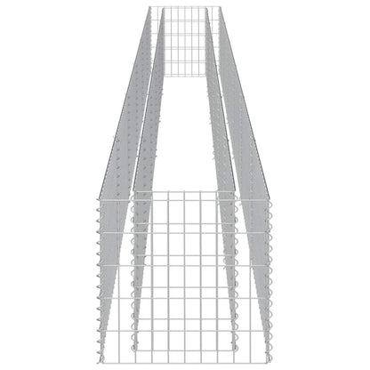 Gabion Raised Bed Silver Galvanized steel 21.3 x 19.7 x 19.7 in