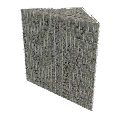Gabion Raised Bed Galvanised Steel 75x75x100 cm