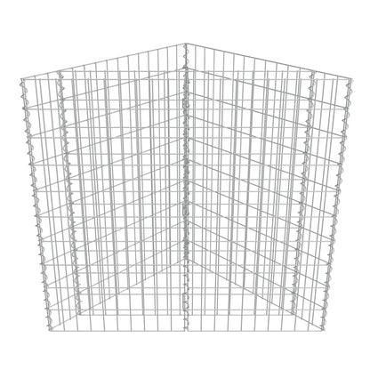 Gabion Raised Bed Galvanised Steel 75x75x100 cm
