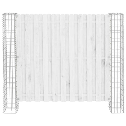 Fence Post 2 pcs Silver 20 x 20 x 190 cm Metal