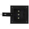 Outdoor Solar Lamps 6 pcs LED Square 12 cm Black