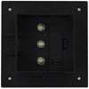 Outdoor Solar Lamps 6 pcs LED Square 12 cm Black