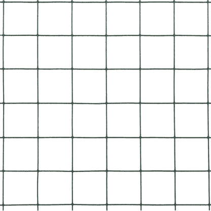 Chicken Wire Fence Steel with PVC Coating 25x1.5 m Green