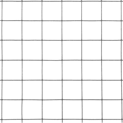 Chicken Wire Fence Steel with PVC Coating 10x1 m Grey