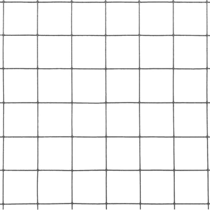 Chicken Wire Fence Steel with PVC Coating 10x1 m Grey