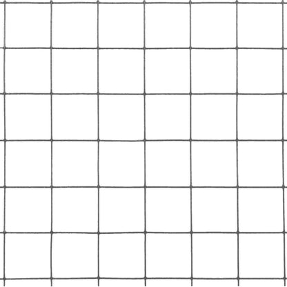 Chicken Wire Fence Steel with PVC Coating 25x1 m Grey