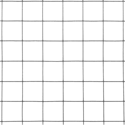 Chicken Wire Fence Steel with PVC Coating 10x1.5 m Grey