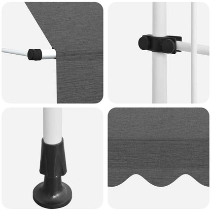 Manual Retractable Awning 350 cm Anthracite