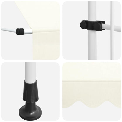 Manual Retractable Awning 400 cm Cream