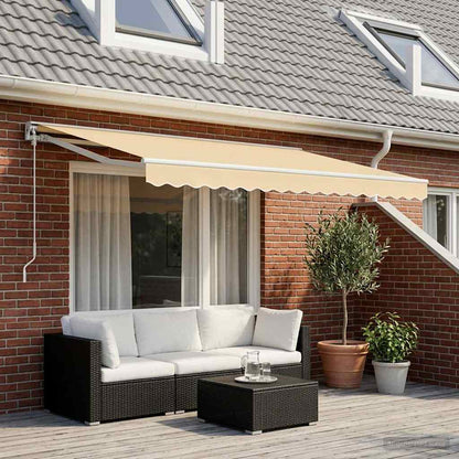 Awning Replacement Fabric Cream 450x300 cm Polyester