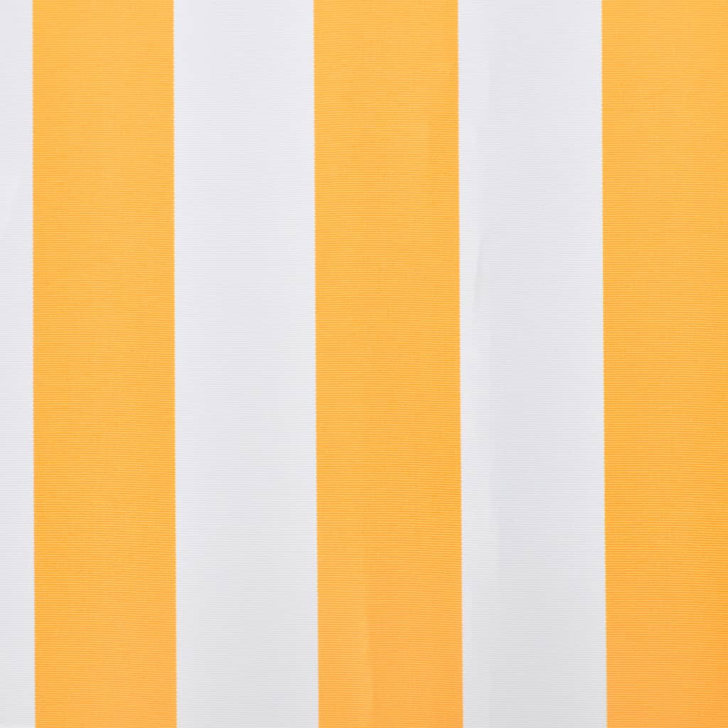 Awning Replacement Fabric Orange and White 3.5x2.5 m Polyester