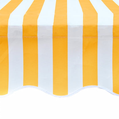 Awning Replacement Fabric Orange and White 3.5x2.5 m Polyester
